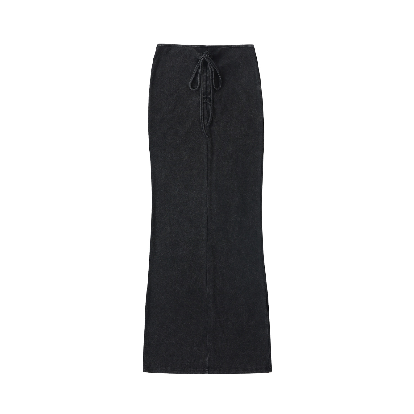 Dyed Washed Drawstring Maxi Skirt – Noir Haven