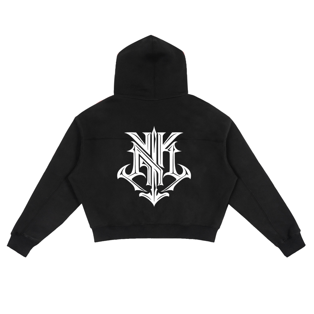 Fleece Zip-Up Boxy Hoodie