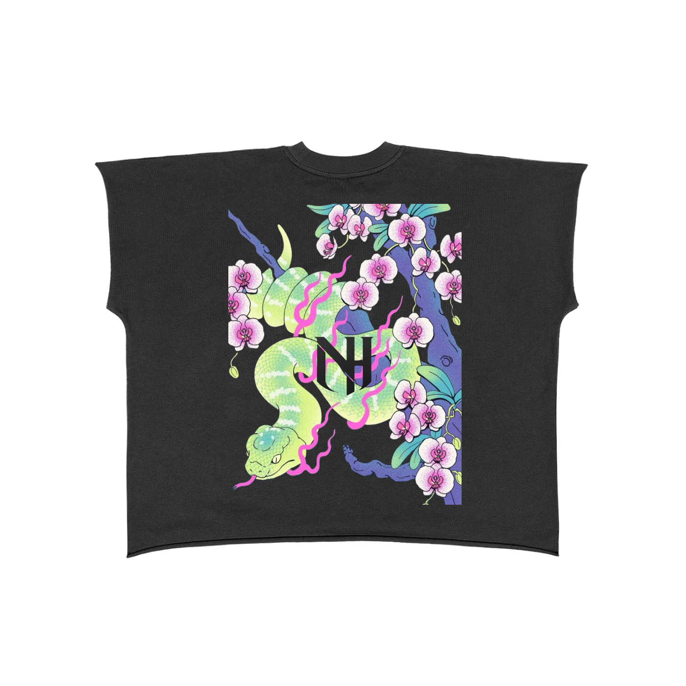 Raw Edge Boxy Non-Shrink T-Shirt