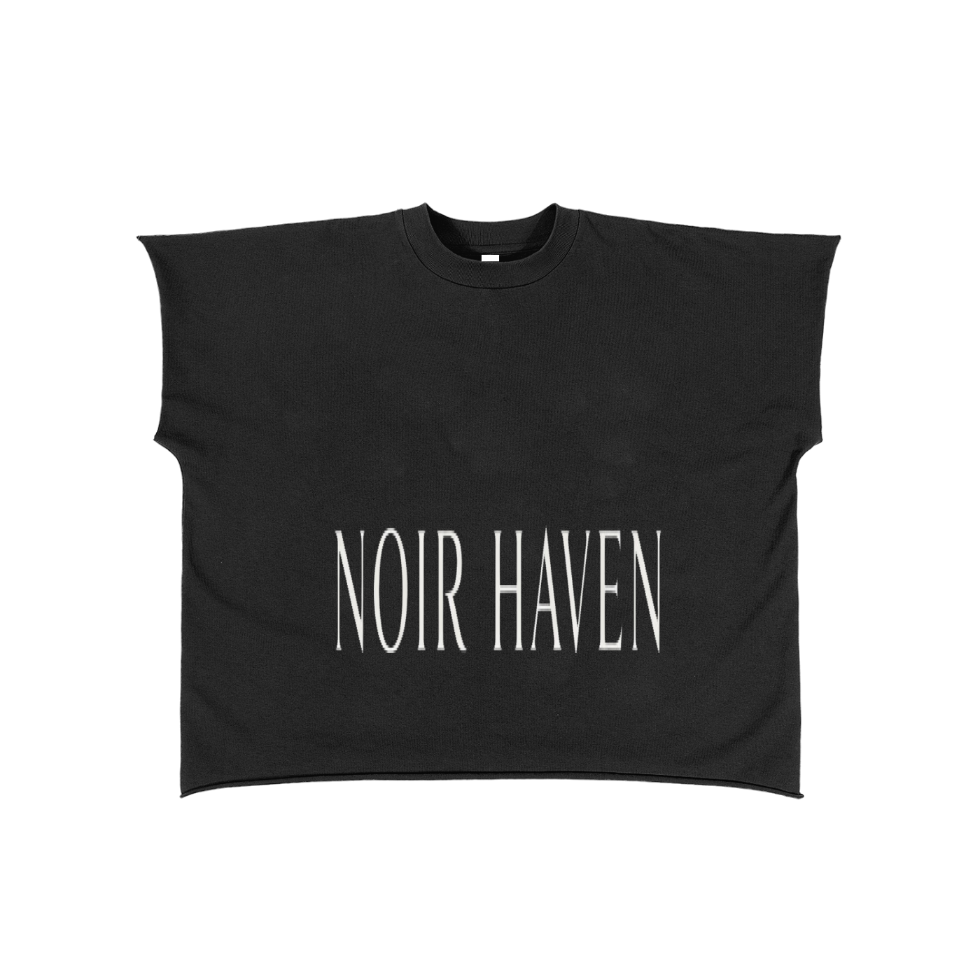 Raw Edge Boxy Non-Shrink T-Shirt